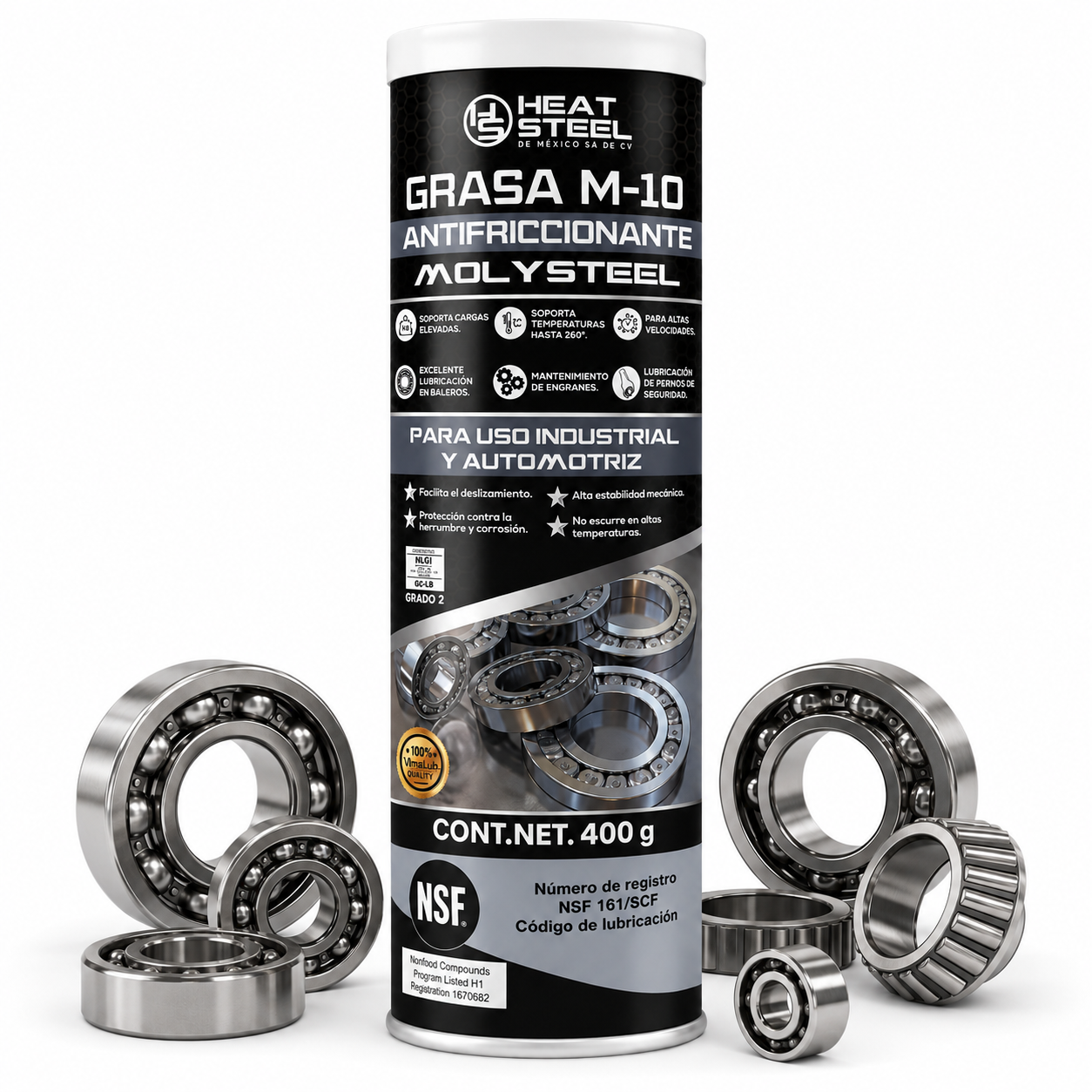Grasa para Baleros Alta Temperatura – 400 g